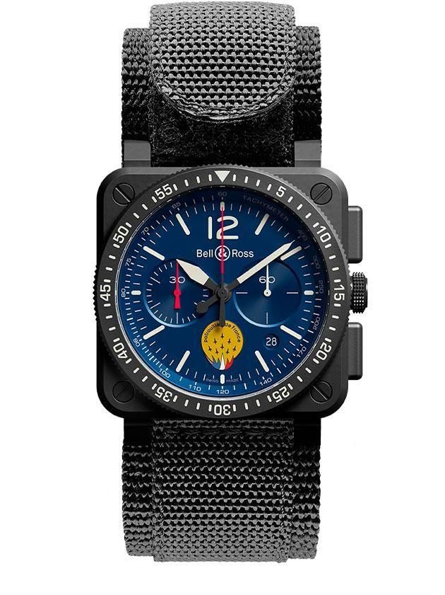  【世界限定500本】BR0394-PAF1-CE/SRB Bell & Ross ベル&ロス BR03-94 パトルイユ・ド・フランス