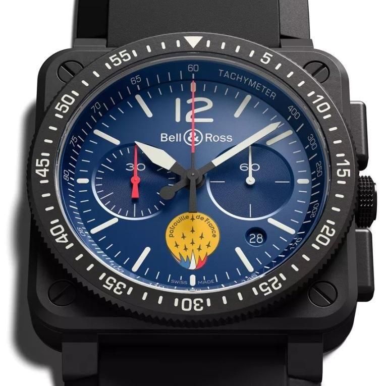  【世界限定500本】BR0394-PAF1-CE/SRB Bell & Ross ベル&ロス BR03-94 パトルイユ・ド・フランス