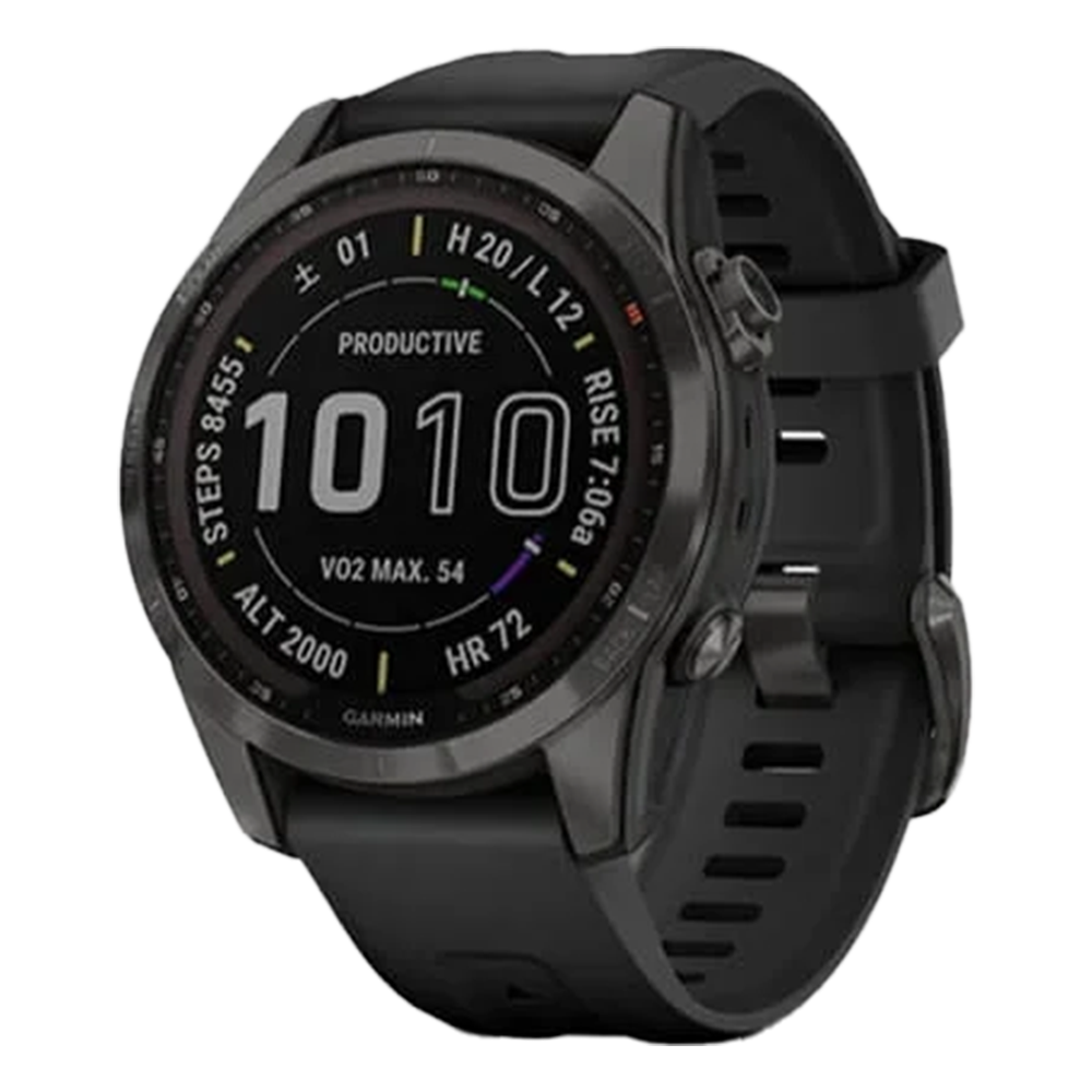 010-02539-48 GARMIN ガーミン フェニックス7S サファイア デュアル パワー ティ カーボングレー DLC ブラック