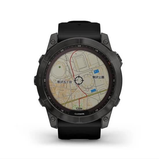 010-02541-31 GARMIN ガーミン フェニックス7X サファイア デュアル パワー ティ カーボングレー DLC ブラック