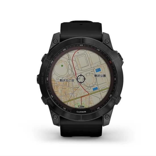 010-02541-43 GARMIN ガーミン フェニックス7X サファイア デュアル パワー ティ ブラック DLC ブラック