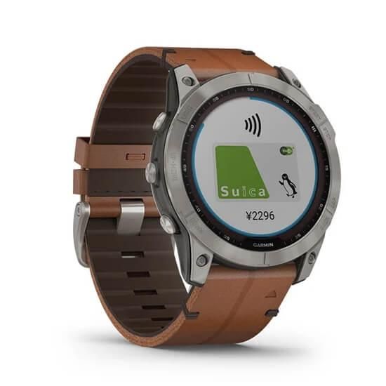 010-02541-39 GARMIN ガーミン フェニックス7X サファイア デュアル パワー ティ チェサスナット レザー バンド
