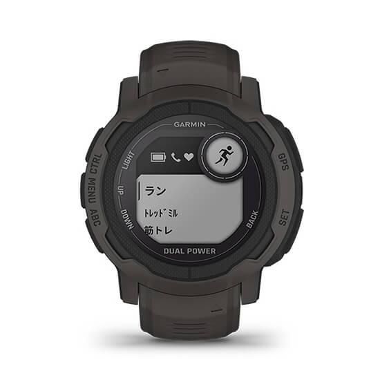 010-02627-40 GARMIN ガーミン インスティンクト2 デュアル グラファイト