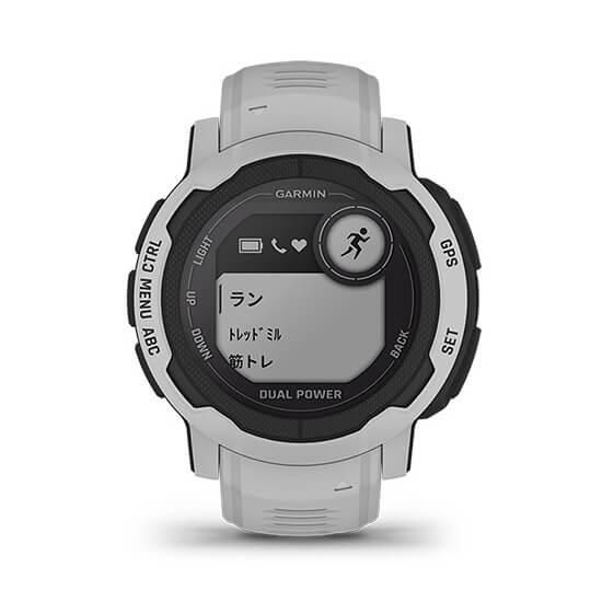 010-02627-41 GARMIN ガーミン インスティンクト2 デュアル パワー ミスト グレー