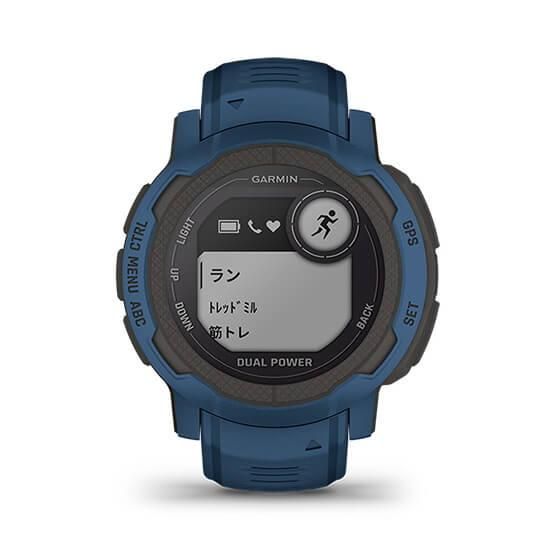 010-02627-46 GARMIN ガーミン インスティンクト 2 デュアル パワー タイダル ブルー
