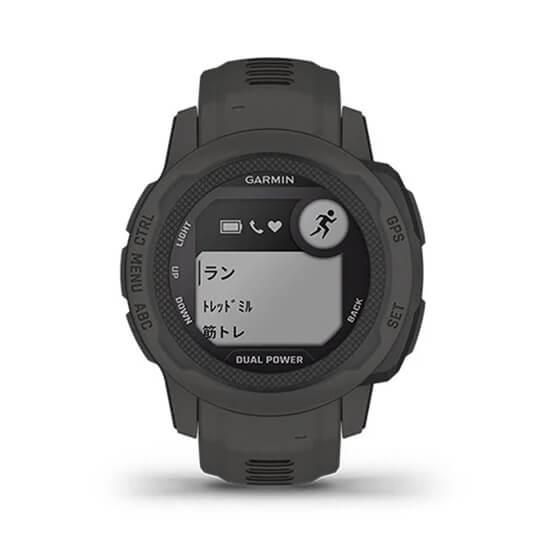 010-02564-40 GARMIN ガーミン インスティンクト 2S デュアル パワー グラファイト