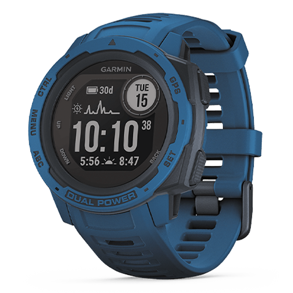 010-02293-35 GARMIN ガーミン インスティンクト デュアル パワー タイダル ブルー