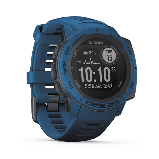 010-02293-35 GARMIN ガーミン インスティンクト デュアル パワー タイダル ブルー
