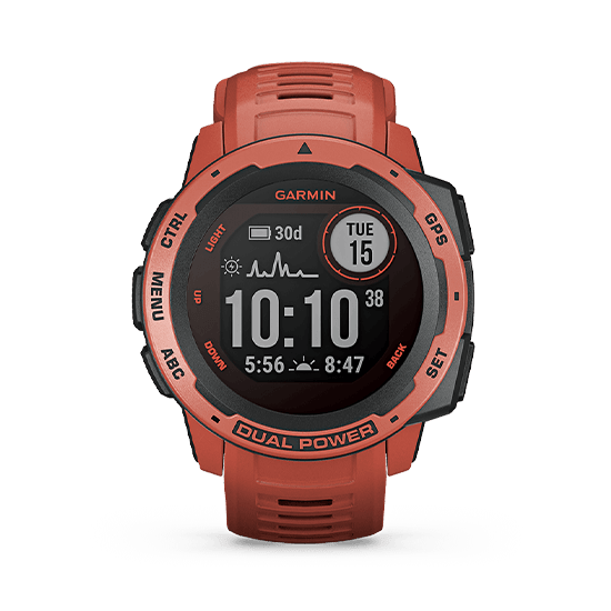 010-02293-70 GARMIN ガーミン インスティンクト デュアル パワー フレーム レッド