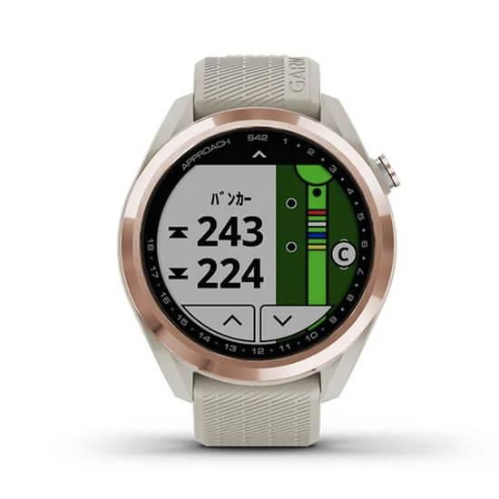 010-02572-22 GARMIN ガーミン アプローチ S42 ライトサンド / ローズゴールド