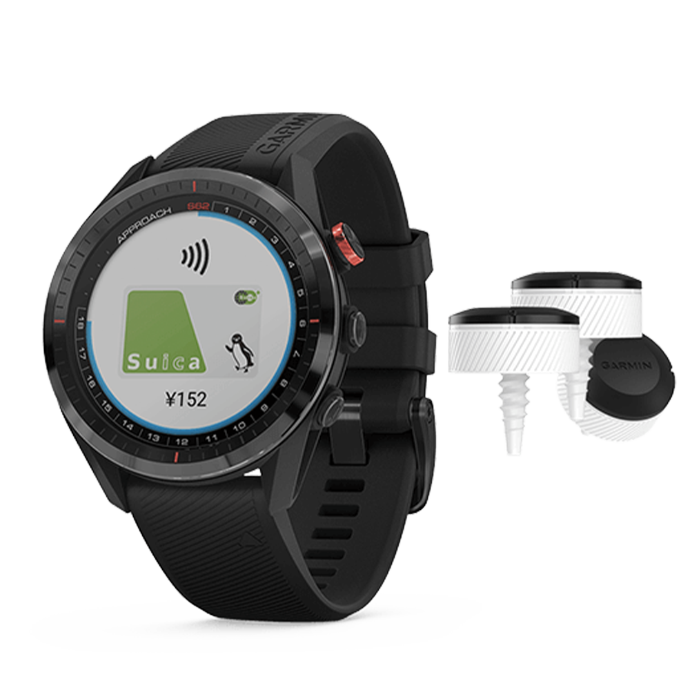 010-02200-22 GARMIN ガーミン アプローチ S62 ブラック CT10×3個セット