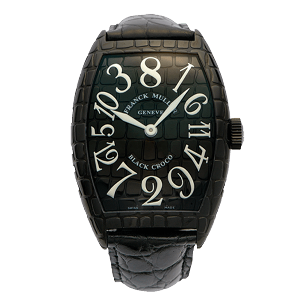 時計 Franck Muller フランクミュラー ブラック クロコクレイジー アワーズ 80chblkcro 時計 ジュエリー サングラス通販 ハラダhqオンラインショップ