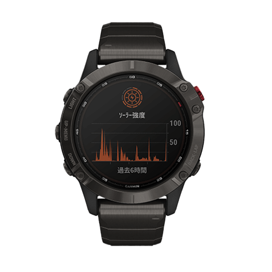 010-02410-35 GARMIN ガーミン フェニックス6  デュアル パワー ティ カーボングレー DLC / カーボングレー DLC
