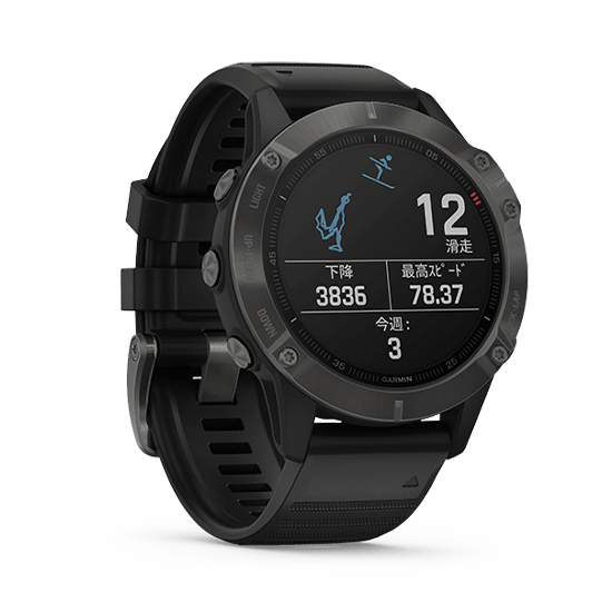 010-02158-43 GARMIN ガーミン フェニックス6  サファイア ブラック