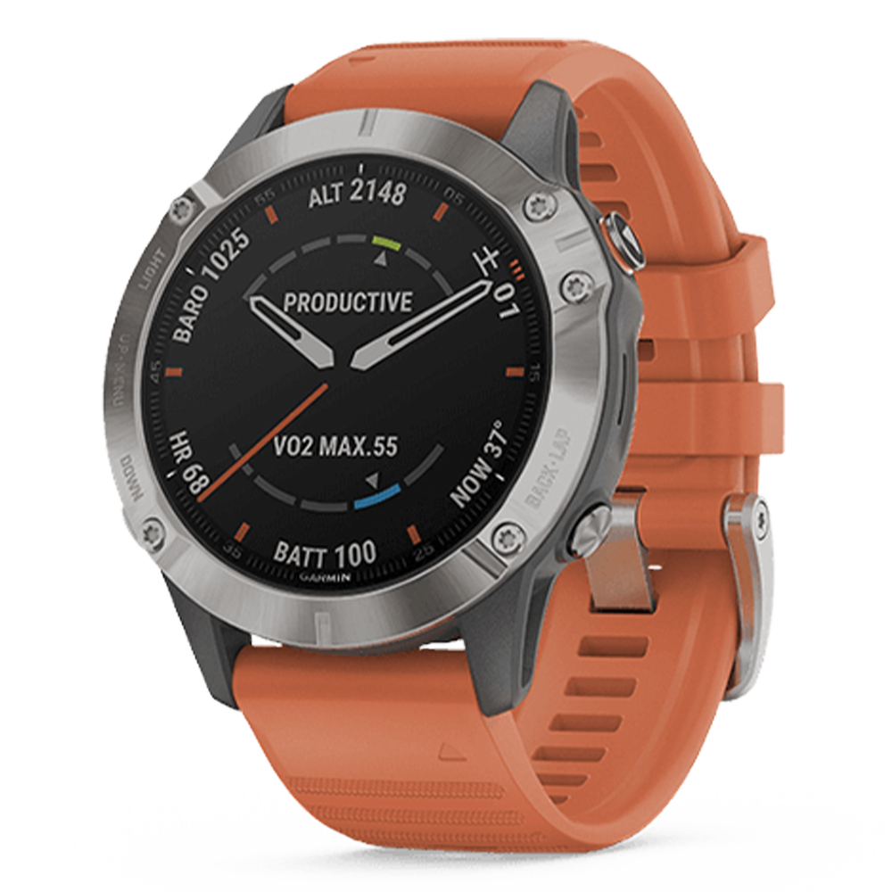010-02158-53 GARMIN ガーミン フェニックス6  サファイア ティ グレー