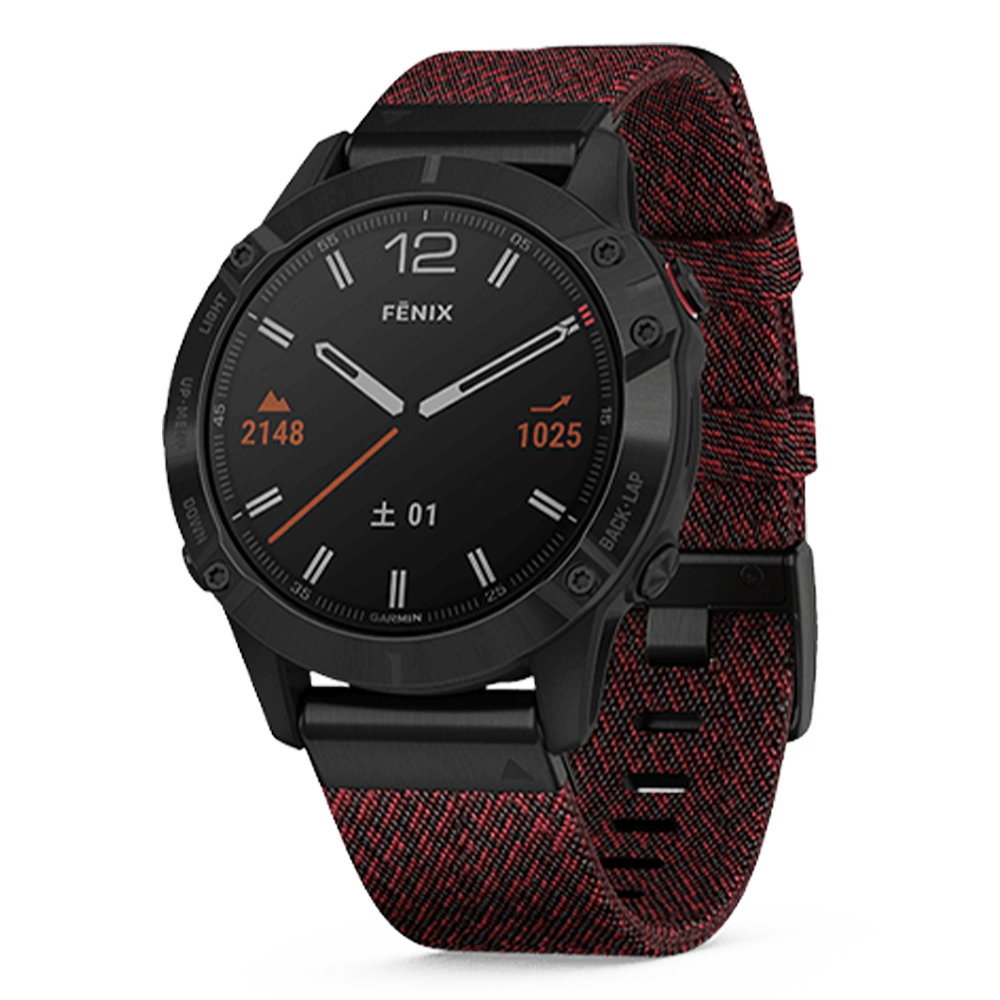 010-02158-63 GARMIN ガーミン フェニックス 6  サファイア ブラック DLC ナイロン バンド