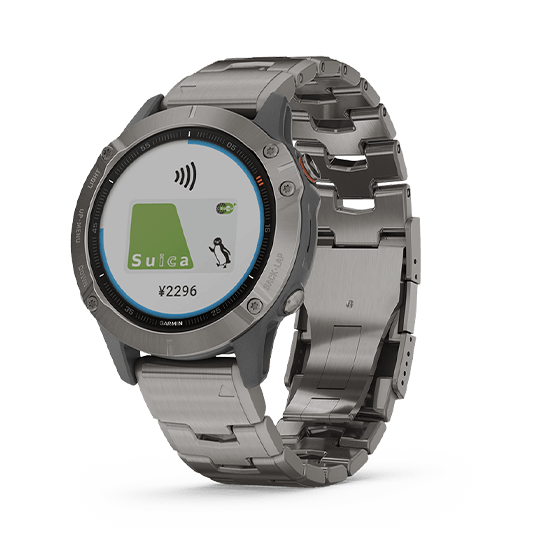 010-02158-83 GARMIN ガーミン フェニックス 6  サファイア ティ グレー  チタニウム バンド