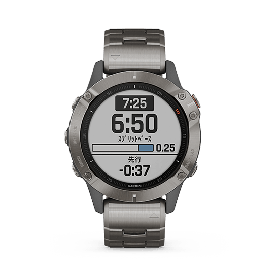 010-02158-83 GARMIN ガーミン フェニックス 6  サファイア ティ グレー  チタニウム バンド