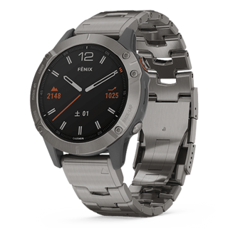 010-02158-83 GARMIN ガーミン フェニックス 6  サファイア ティ グレー  チタニウム バンド