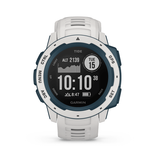 010-02064-A2 GARMIN ガーミン インスティンクト サイド ホワイト / ブルー