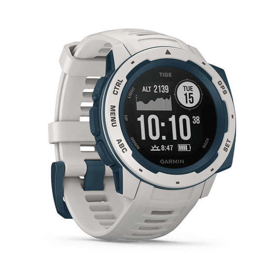010-02064-A2 GARMIN ガーミン インスティンクト サイド ホワイト / ブルー