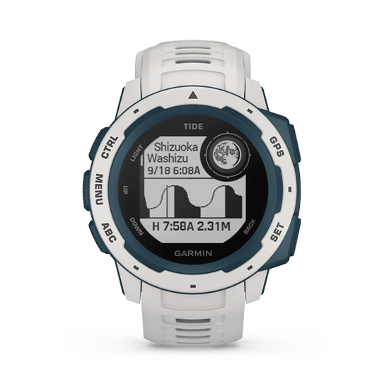 010-02064-A2 GARMIN ガーミン インスティンクト サイド ホワイト / ブルー