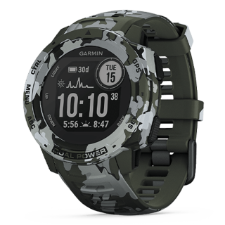 010-02293-55 GARMIN ガーミン インスティンクト デュアル パワー カモ エディション ライケン カモ