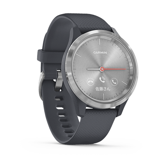010-02238-70 GARMIN ガーミン vivomove3S グラニット ブルー / シルバー