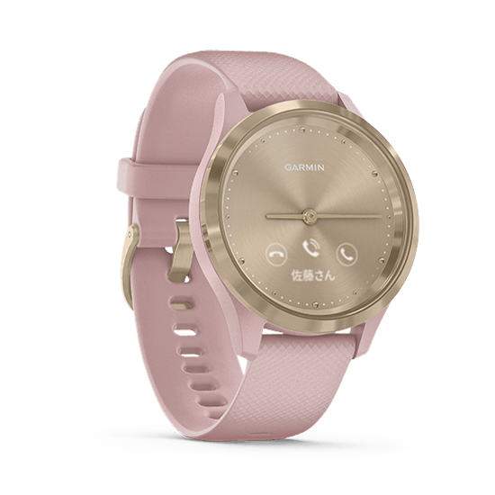 010-02238-71 GARMIN ガーミン vivomove3S ダスト ローズ / ライト ゴールド