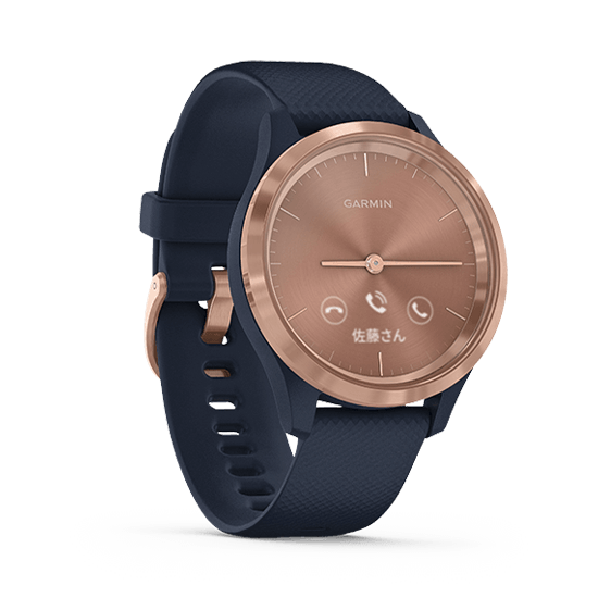 010-02238-73 GARMIN ガーミン vivomove3S ネービー / ローズ ゴールド