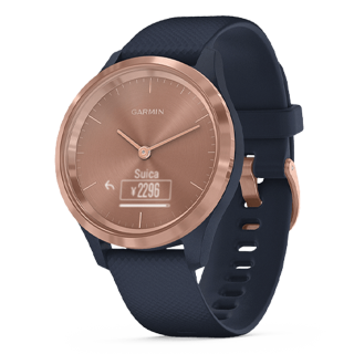 010-02238-73 GARMIN ガーミン vivomove3S ネービー / ローズ ゴールド