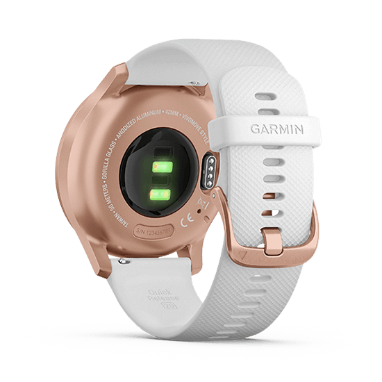 010-02240-70 GARMIN ガーミン vivomove スタイル ホワイト / ローズ ゴールド
