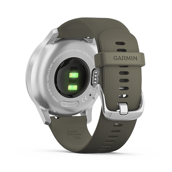 010-02240-71 GARMIN ガーミン vivomove スタイル モス グリーン / シルバー