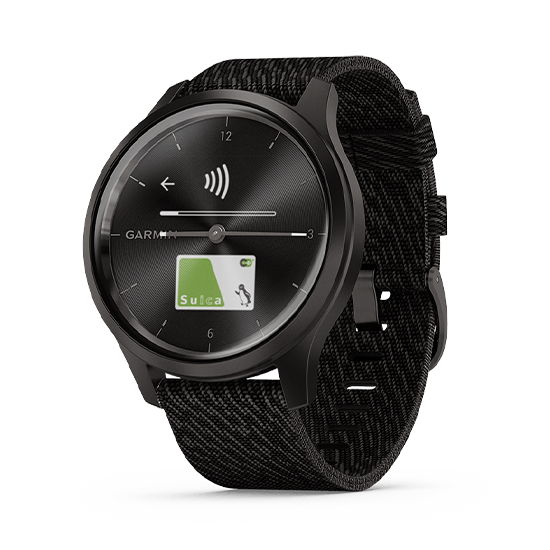 010-02240-73 GARMIN ガーミン vivomove スタイル ブラック ペッパー ナイロン / スレイト