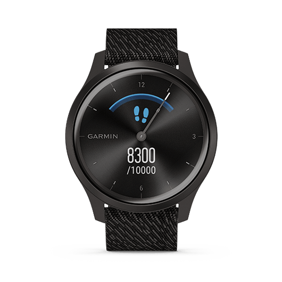 010-02240-73 GARMIN ガーミン vivomove スタイル ブラック ペッパー ナイロン / スレイト