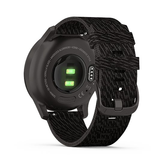 010-02240-73 GARMIN ガーミン vivomove スタイル ブラック ペッパー ナイロン / スレイト