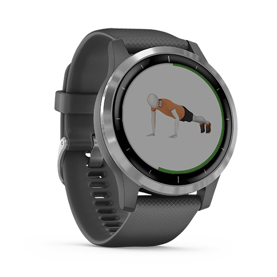 010-02174-07 GARMIN ガーミン vivoactive4 シャドウ グレー / シルバー