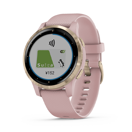010-02172-37 GARMIN ガーミン vivoactive4S ダスト ローズ / ライト ゴールド