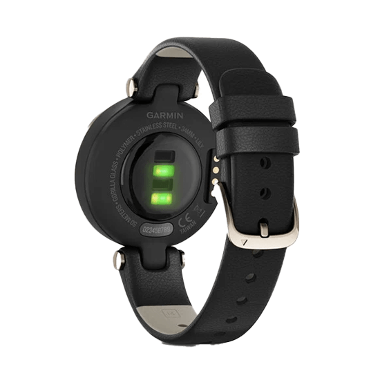 010-02384-E1 GARMIN ガーミン リリー クラシック ブラック レザー / クリーム ゴールド