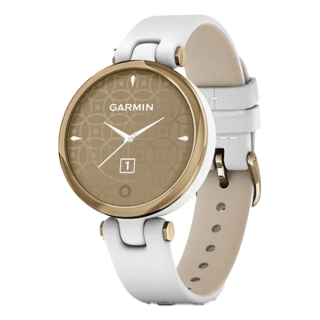 010-02384-E3 GARMIN ガーミン リリー クラシック ホワイト レザー / ライト ゴールド