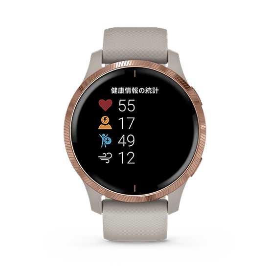 010-02173-27 GARMIN ガーミン ヴェニュー ライト サンド / ローズ ゴールド
