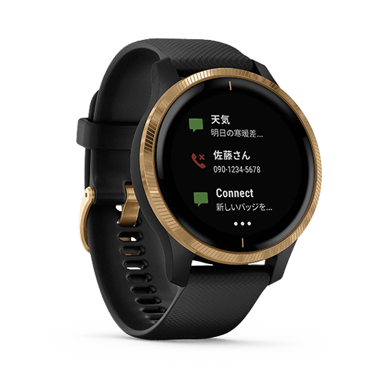 010-02173-37 GARMIN ガーミン ヴェニュー ブラック / ゴールド