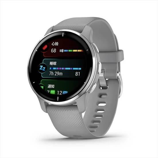 010-02496-40 GARMIN ガーミン ヴェニュー2 プラス パウダー グレー / シルバー