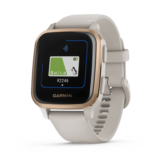 010-02426-71 GARMIN ガーミン ヴェニューSq ミュージック ライト サンド / ローズ ゴールド