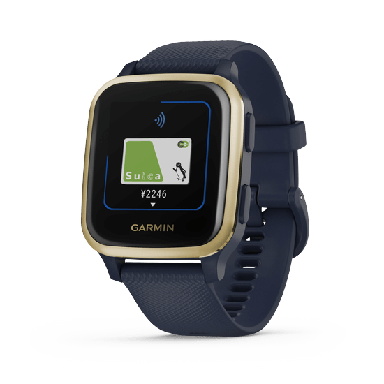010-02426-72 GARMIN ガーミン ヴェニューSq ミュージック ネイビー / ライト ゴールド