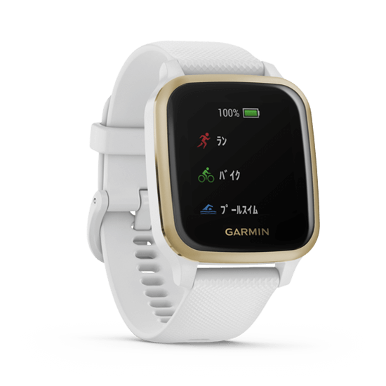 010-02427-71 GARMIN ガーミン ヴェニューSq ホワイト / ライト ゴールド