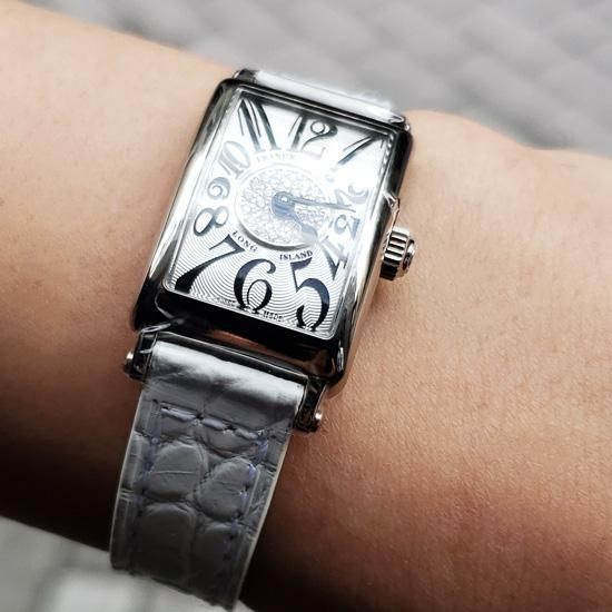  802QZCD1P AC FRANCK MULLER フランクミュラー ロングアイランド プティ ホワイト