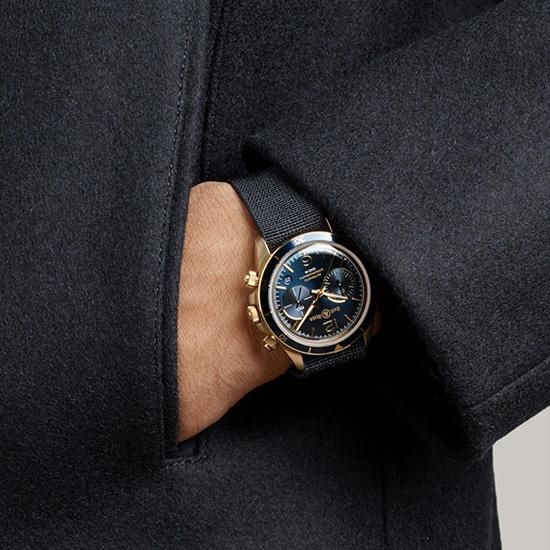 BRV294-BLU-BR/SCA アエロナバル ブロンズ Bell & Ross ベル&ロス ヴィンテージ BRV2-94