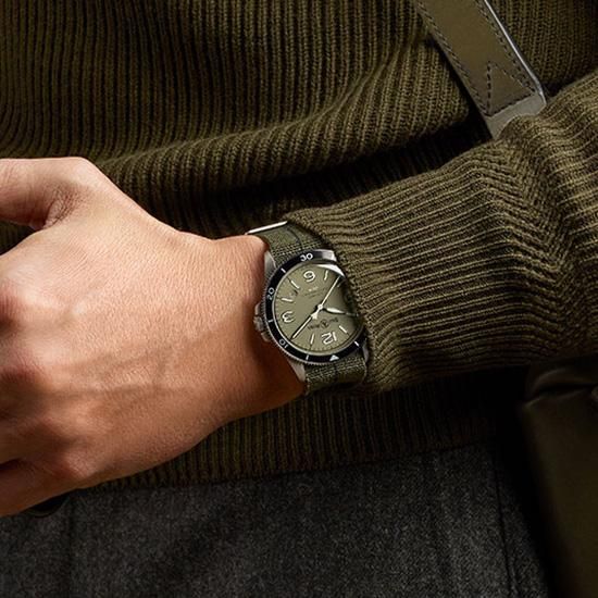 BRV292-MKA-ST/SF ミリタリー グリーン Bell & Ross ベル&ロス ヴィンテージ BRV2-94