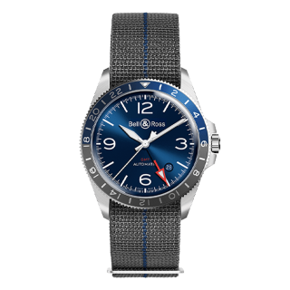 BRV293-BLU-ST/SF ֥롼 Bell & Ross ٥& ơ BRV2-93 GMT